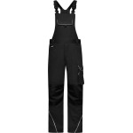 Kalhoty pracovní s laclem Solid James Nicholson JN879S (vel.25-28) krátká délka black