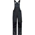 Kalhoty pracovní s laclem Solid James Nicholson JN879S (vel.25-28) krátká délka carbon