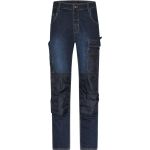 Kalhoty pracovní džíny James Nicholson JN875S (vel.25-28) krátká délka blue denim