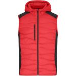 Vesta pánská strečová fleecová James Nicholson JN1328 red/black