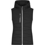 Vesta dámská strečová fleecová James Nicholson JN1327 black/black