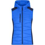 Vesta dámská strečová fleecová James Nicholson JN1327 blue/navy