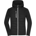 Women's hybrid jacket James Nicholson JN1329 black/black