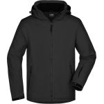 Men's 3-layer Winter Sports Softshell Jacket James Nicholson JN1054 black