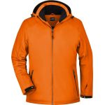 Bunda dámská 3-vrstvá zimní sportovní softshellová James Nicholson JN1053 dark orange