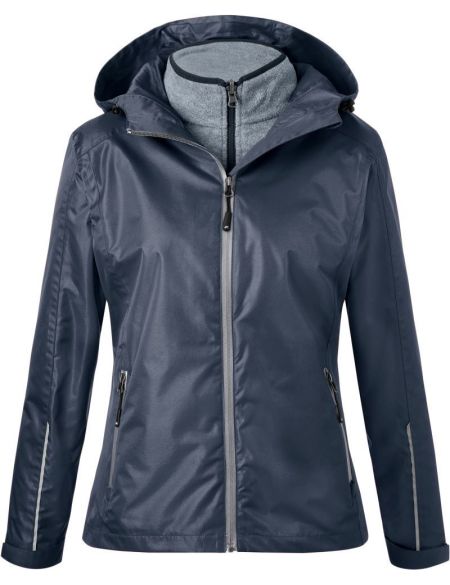 Bunda dámská zimní 3-v-1 James Nicholson JN1153 black/black