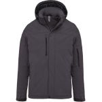 Parka pánská softshellová 3-vrstvá s kapucí Kariban K650 titanium