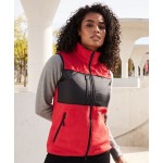 Vesta dámská fleecová James Nicholson JN1309 red/black