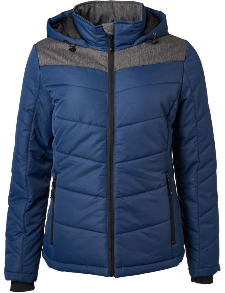 Bunda dámská zimní James Nicholson JN1133 black/anthracite melange