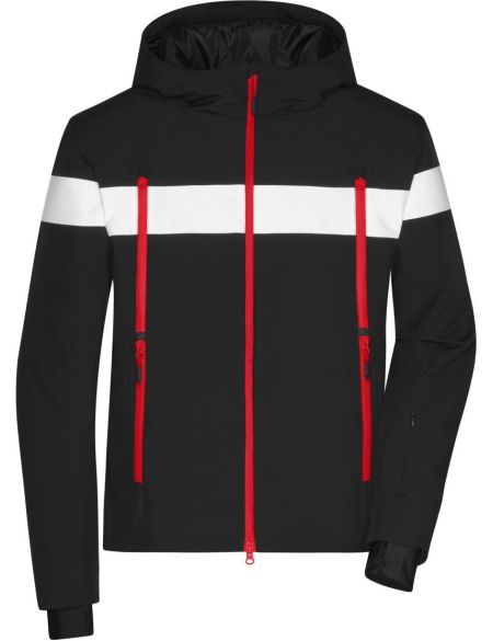 Bunda pánská zimní sportovní James Nicholson JN1174 black/white