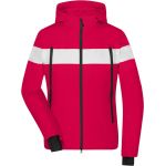 Bunda dámská zimní sportovní James Nicholson JN1173 light red/white