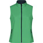 Vesta dámská 2-vrstvá promo softshellová James Nicholson JN1127 green/navy