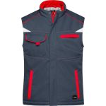 Vesta pracovní zimní softshellová Color James Nicholson JN854 carbon/red