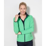 Bunda dámská 2-vrstvá promo softshellová James Nicholson JN1129 black/black