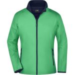Bunda dámská 2-vrstvá promo softshellová James Nicholson JN1129 green/navy
