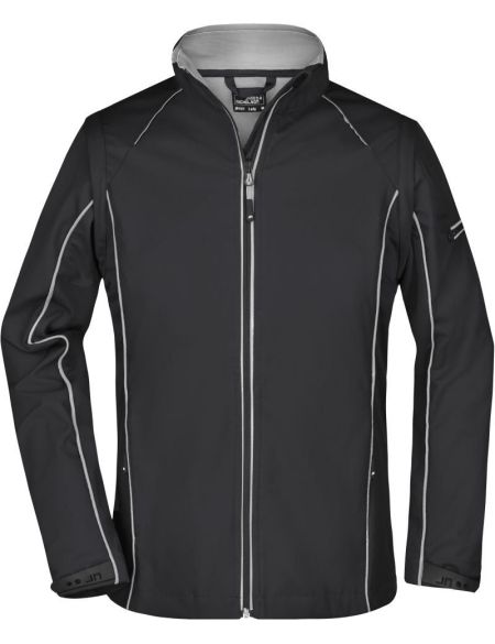 Men's 3-layer Winter Sports Softshell Jacket James Nicholson JN1053 navy