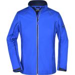 Bunda dámská softshellová s odepínacími rukávy James Nicholson JN1121 nautic blue/navy