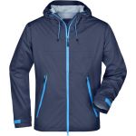 Bunda pánská 3-vrstvá softshellová James Nicholson JN1098 navy/cobalt