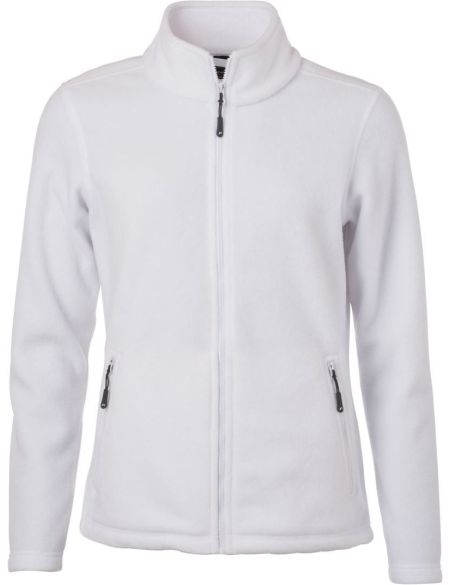 Mikina dámská mikrofleecová James Nicholson JN781 white