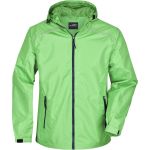 Bunda pánská do deště James Nicholson JN1118 spring green/navy