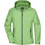 Bunda dámská do deště James Nicholson JN1117 spring green/navy