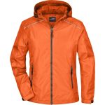 Bunda dámská do deště James Nicholson JN1117 orange/carbon
