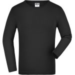 Tričko dětské s dlouhým rukávem James Nicholson JN913K black