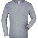 Tričko dětské s dlouhým rukávem James Nicholson JN913K grey heather