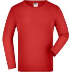 Tričko dětské s dlouhým rukávem James Nicholson JN913K red