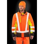 3-layer safety softshell jacket R506X fluorescent
