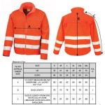 Bunda bezpečnostní softshellová Result R117X fluorescent orange