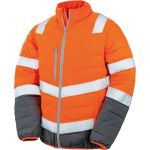Bunda pánská bezpečnostní Result R325M fluorescent orange/grey