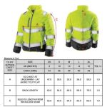 Women's safety jacket Result R325F fluorescent yellow/grey