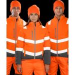 Bunda dámská bezpečnostní Result R325F fluorescent orange/grey