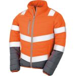 Bunda dámská bezpečnostní Result R325F fluorescent orange/grey