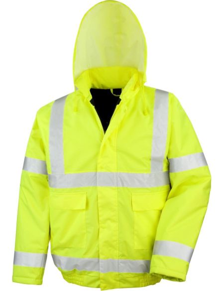 Winter safety jacket Result Blouson R217X fluorescent yellow