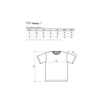 Tričko unisex Malfini Heavy 110 bílá