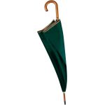 Deštník s dřevěnou rukojetí Kimood KI 2020 bottle green/beige