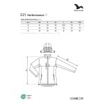 Dámská softshellová bunda Malfini Performance 521 ocelově šedá