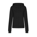 Mikina dámská s kapucí Just Hoods Women´s College Zoodie AWJH050F deep black