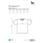Tričko dětské Malfini Classic New 135 námořní modrá