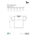 Tričko dětské Malfini Classic New 135 tmavě šedý melír