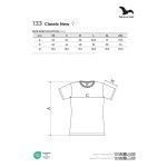 Tričko dámské Malfini Classic New 133 světle šedý melír