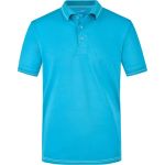 Polokošile pánská žerzejová elastická Daiber JN569 aqua/white
