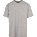 Tričko oversize z těžké bavlny Build your Brand BY102 heather grey