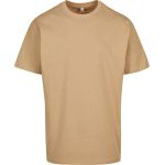 Tričko oversize z těžké bavlny Build your Brand BY102 union beige