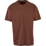 Tričko oversize z těžké bavlny Build your Brand BY102 chocolate brown