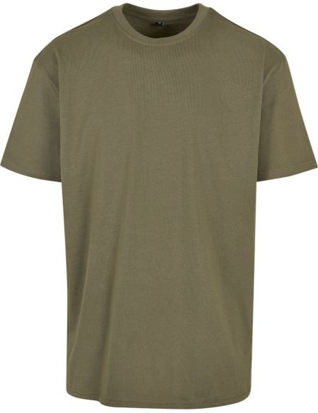 Oversized heavy cotton T-shirt Build your Brand BY102 white