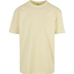 Tričko oversize z těžké bavlny Build your Brand BY102 soft yellow