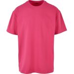 Tričko oversize z těžké bavlny Build your Brand BY102 hibiscus pink